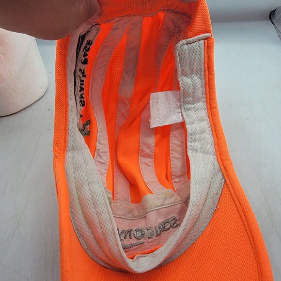 Saucony A Snails Pace Orange Running Hat Cap Athletic Lightweight Outdoors - Picture 7 of 9